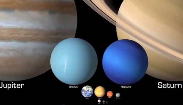 Esta animación muestra el tamaño real de los planetas del sistema solar, lo pequeña que es la Tierra