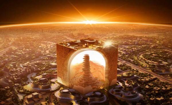 Megaproyek Mukaab Setara 20 Gedung Empire State, Berdesain Futuristik Holografik
