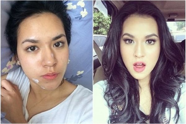 11 Foto Asli Artis Indonesia Tanpa Make Up Polos Tapi Tetap Cantik 