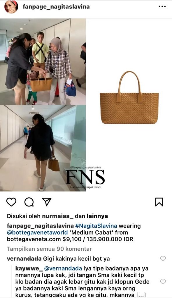 Mirip Bungkus Permen, Tas Silver Mencolok Nagita Slavina Harganya