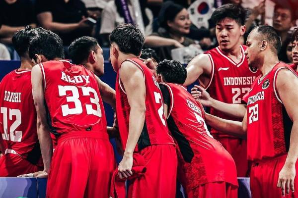 Playing the first match in Group D of the 2022 Asian Games, the Indonesian basketball team lost badly to South Korea