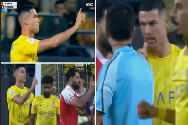Al-Nassr Draws Against Persepolis, Ronaldo Wiggled His Finger at the Referee and Rejected a Penalty