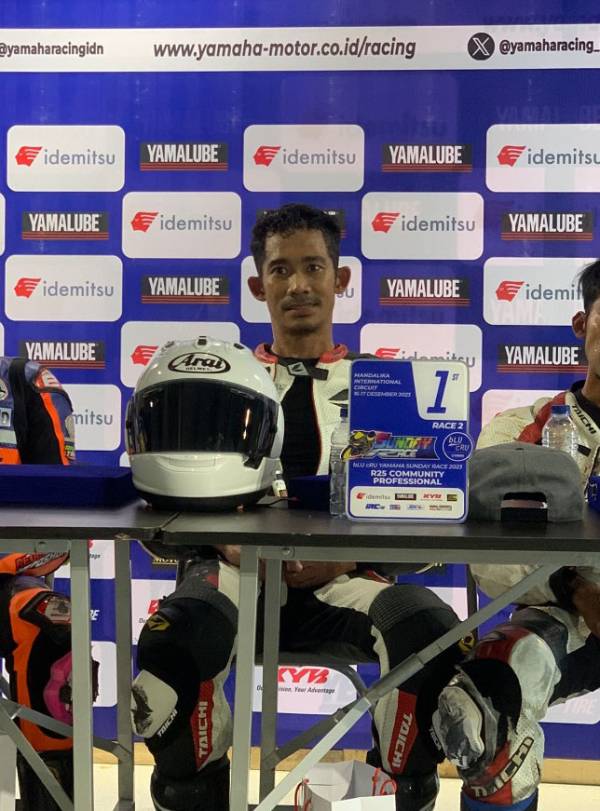 8 Years Absent from Racing, Muhammad Fadli Wins Race 2 Yamaha Sunday Race 2023 Mandalika