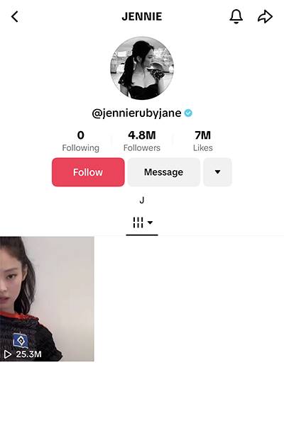 Jennie BLACKPINK Debut di TikTok, Langsung Dapat Nyaris 5 Juta Follower